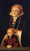 unknow artist Portrait of a Lady with her daughter china oil painting artist
